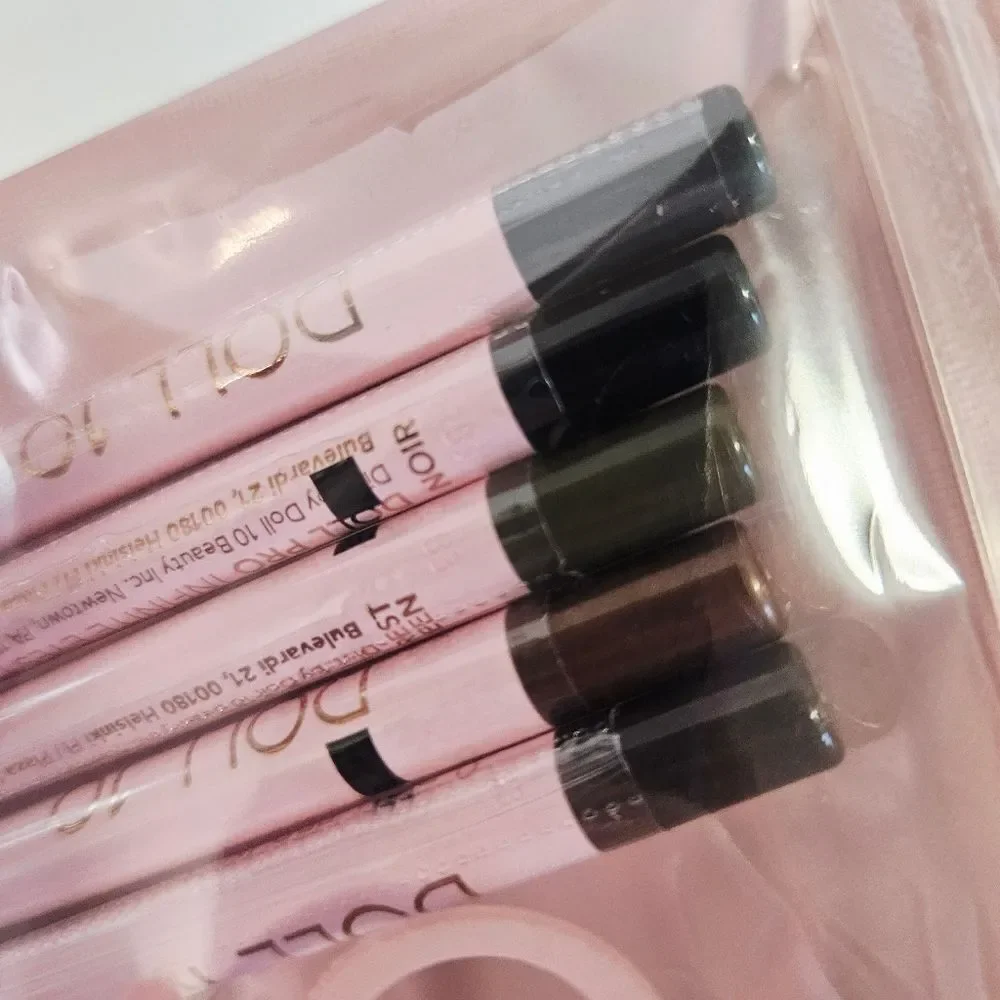NWT Doll 10 Pro 5-piece Infinite Eyeliner Line Smudge Sticks Set & Sharpener